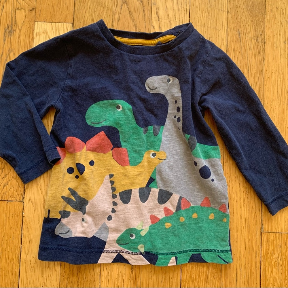 Cute Next Long Sleeve Tee with Dinosaur Design Size 12-18months